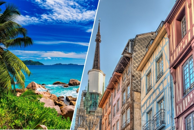 CHE MIX! Francia Normandia & Seychelles Europa